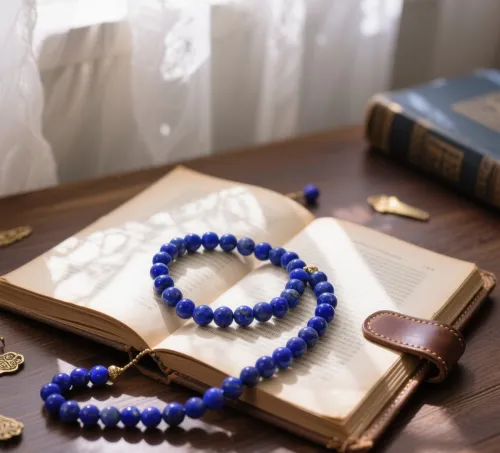 Microscopic view of calcite dissolution in lapis lazuli