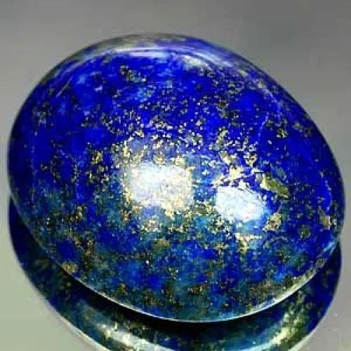 Natural versus dyed lapis comparison showing color depth differences